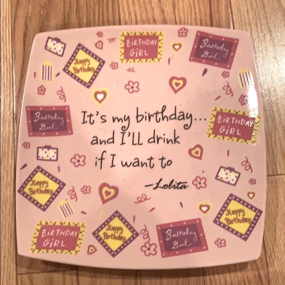 Lolita Birthday Plate